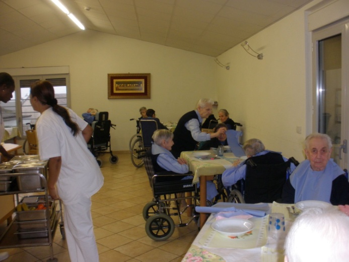 Sala pranzo della Casa di preghiera